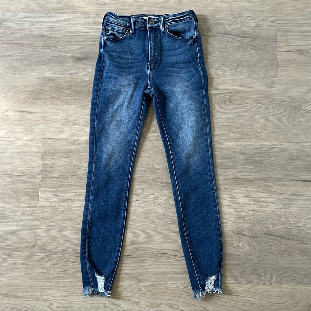 KanCan Dark Blue Super Skinny Jegging Jeans Size 25